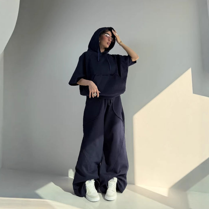 Women's oversized hoodie with kangaroo pocket Lisslune
