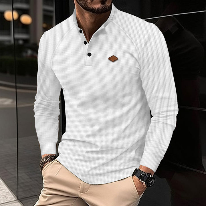 Men's long sleeve shirt with fashionable design and practical details Lisslune