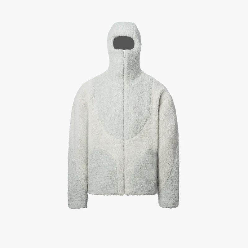 Men's Cozy Teddy Jacket with Contrast Seams Lisslune
