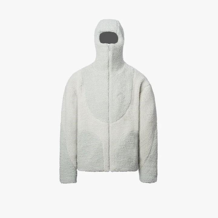 Men's Cozy Teddy Jacket with Contrast Seams Lisslune