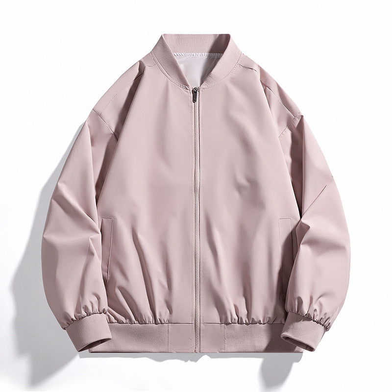 Men's Casual Bomber Jacket with Elastic Cuffs Lisslune