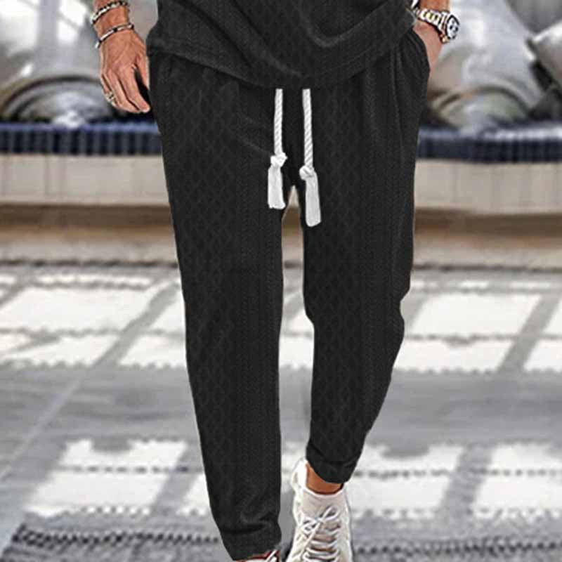 Men's sporty jogging pants with modern accents Lisslune