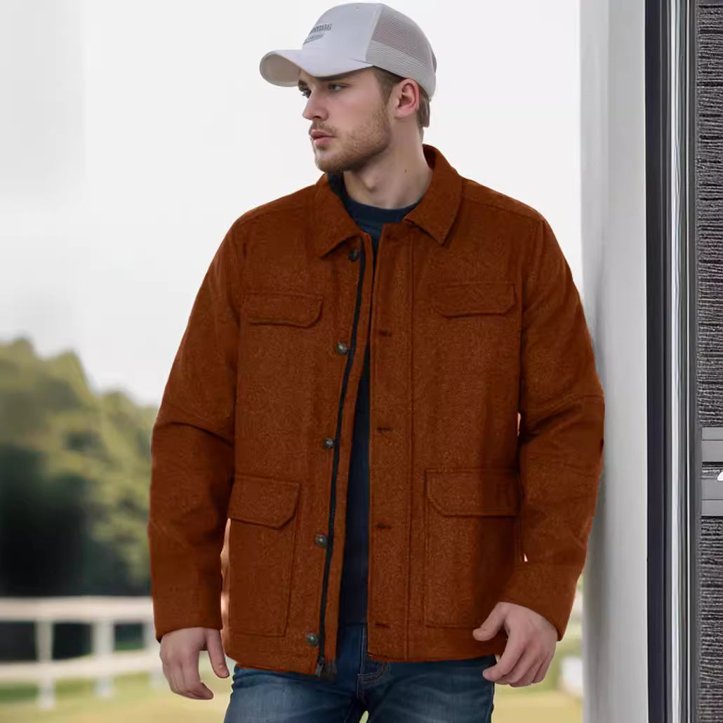Men's fashionable jacket with practical pockets Lisslune