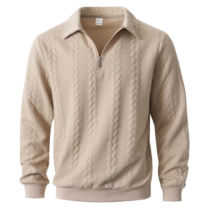 Men's elegant knitted sweater with zipper Lisslune