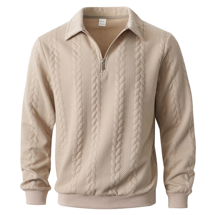 Men's elegant knitted sweater with zipper Lisslune