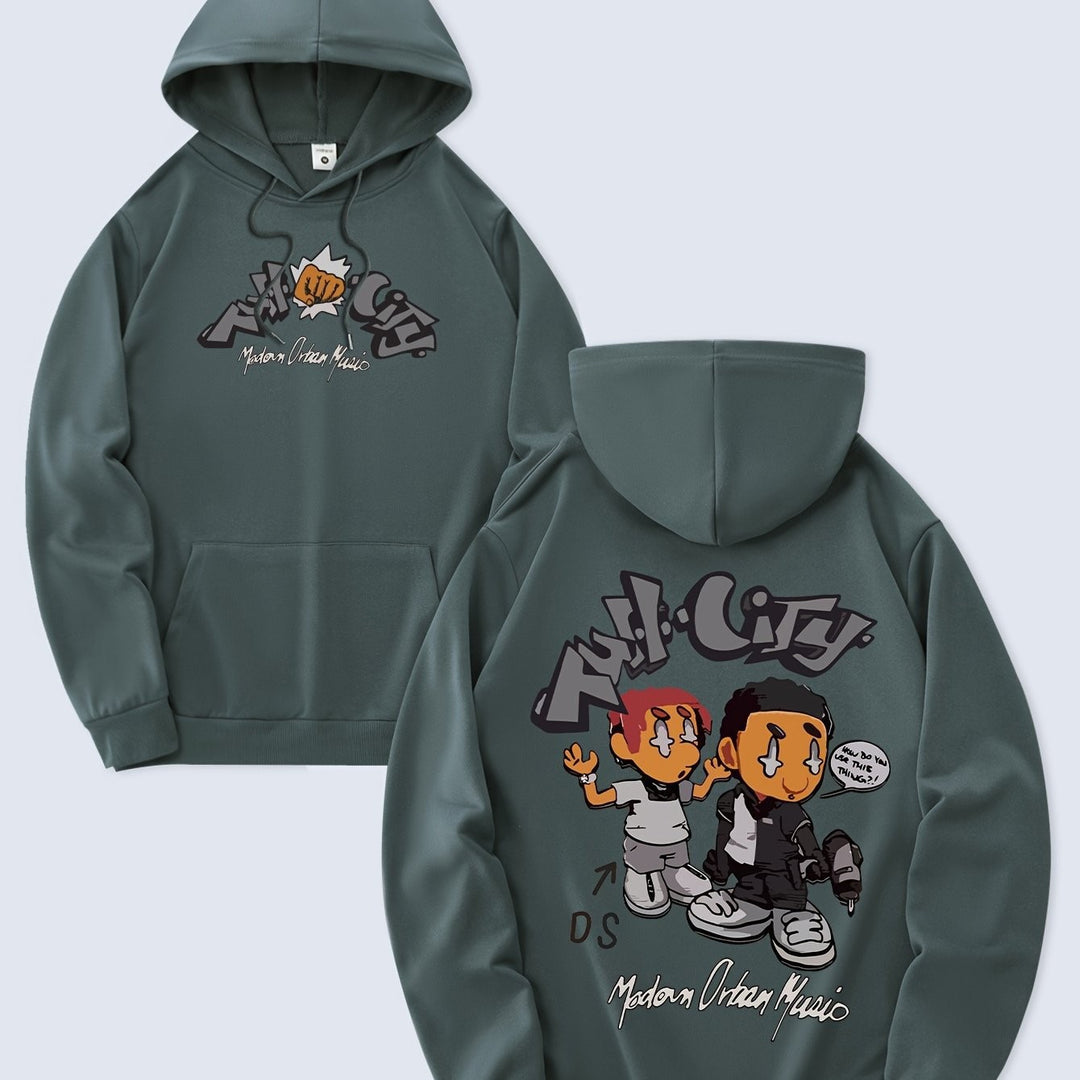 Women's hoodie with original comic design and artistic print Lisslune