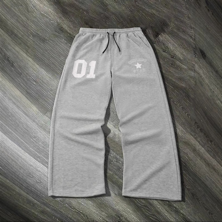 Women’s sporty casual pants with elastic waistband and side pockets Lisslune