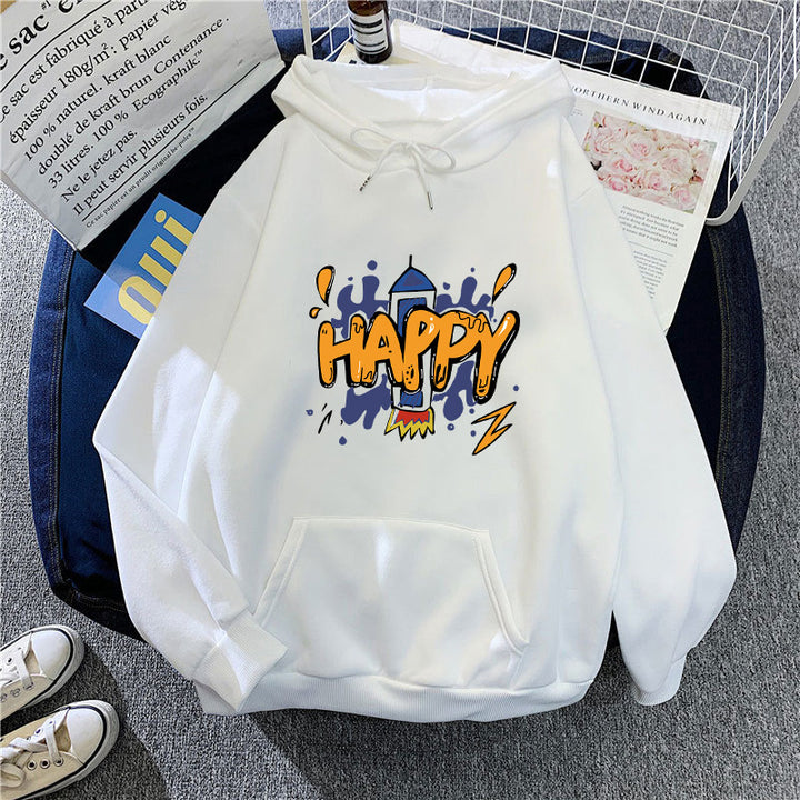 Women’s hooded sweatshirt with cheerful graphic design Lisslune