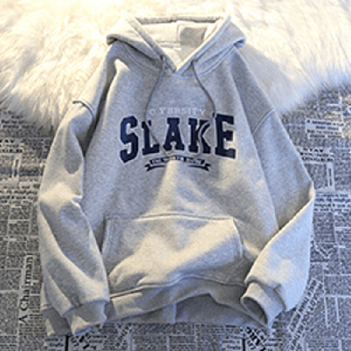 Women's hoodie with casual print and hood Lisslune
