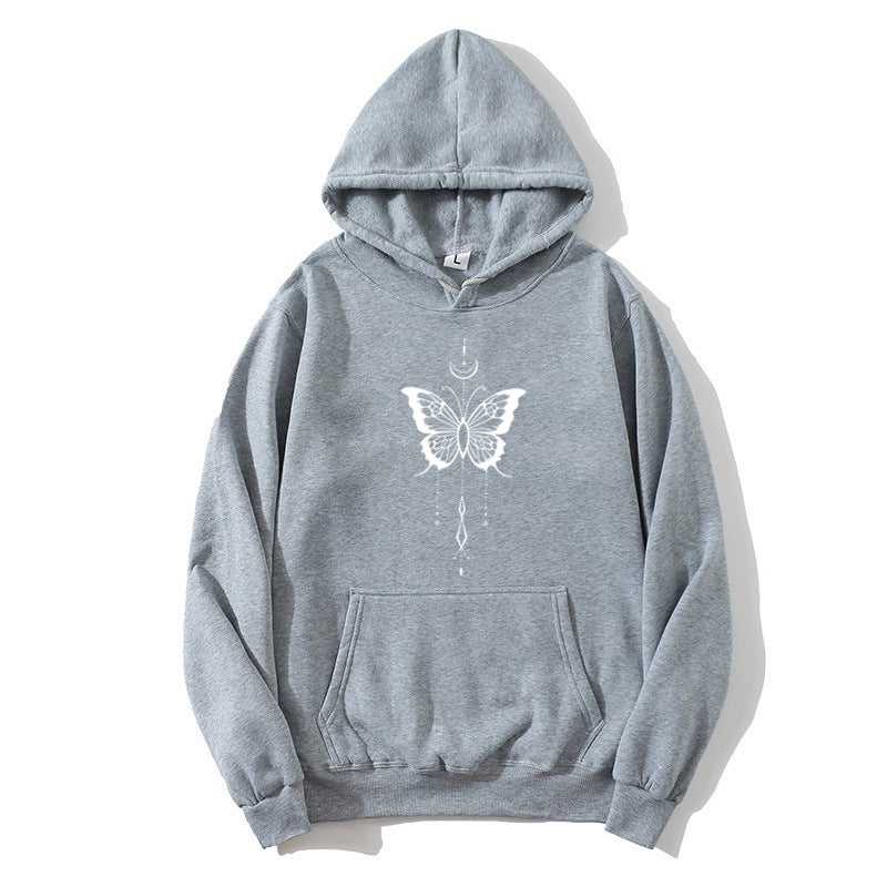 Women's hoodie with stylish butterfly motif Lisslune