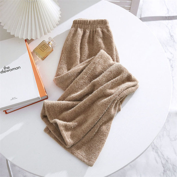 Ladies Soft Fleece Pants with Elastic Waistband Lisslune