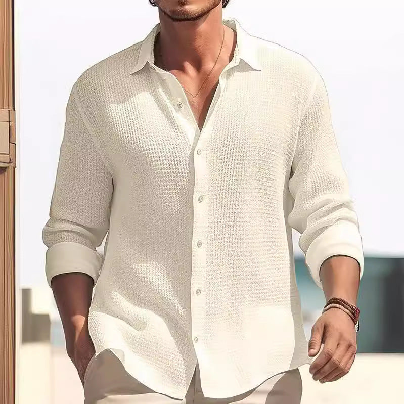 Men's casual long sleeve shirt Lisslune