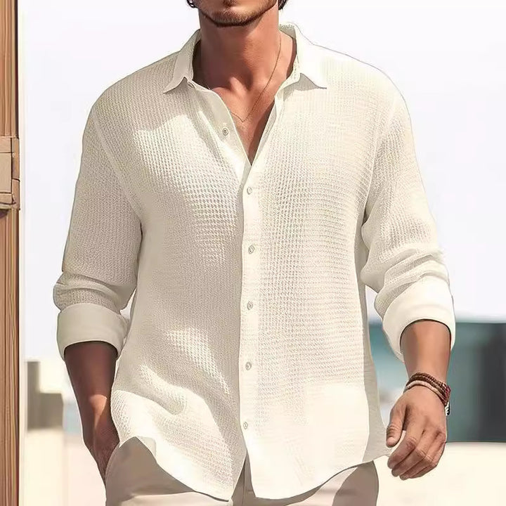 Men's casual long sleeve shirt Lisslune