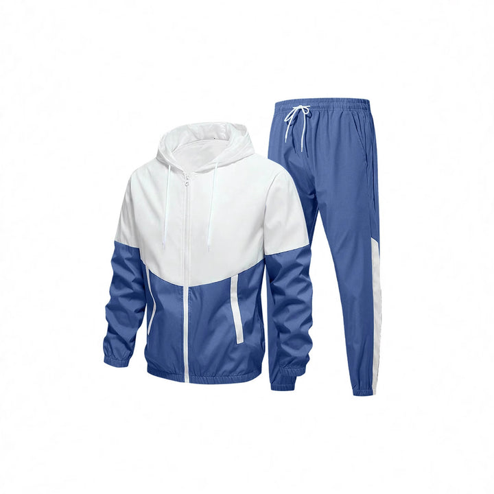 Men's Sporty Windbreaker Set with Breathable Materials Lisslune