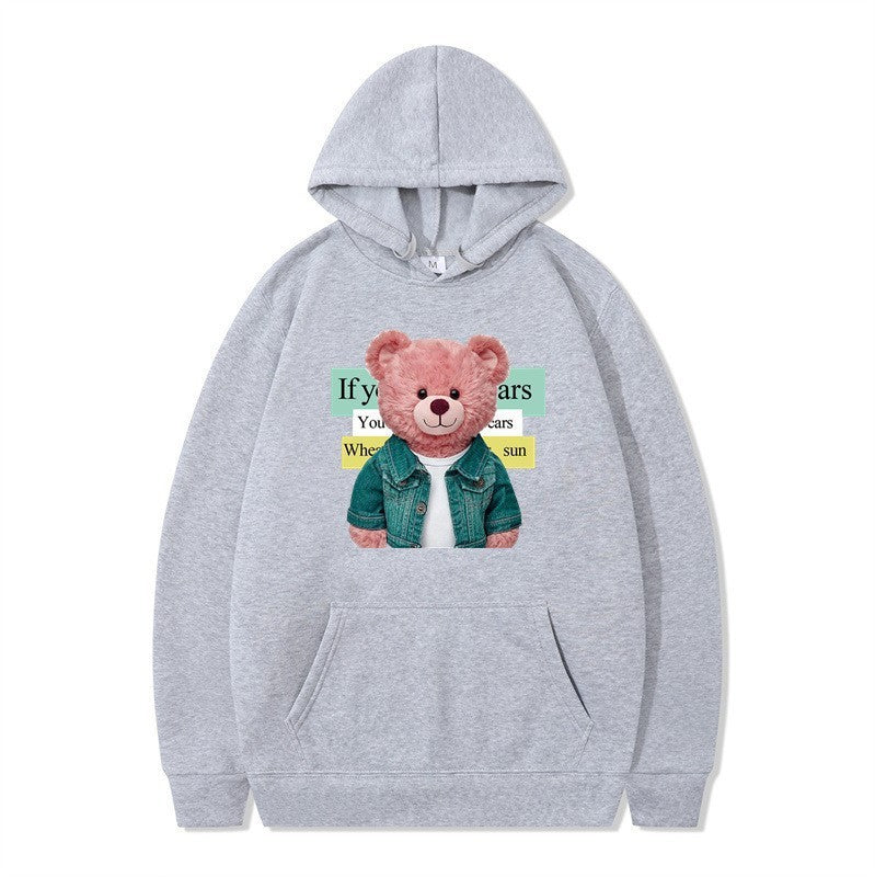 Women Hoodie with cute bear motif Lisslune