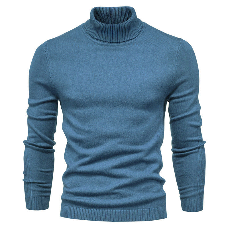 Men's Stylish Turtleneck Sweater Made Of Soft Knit Material Lisslune