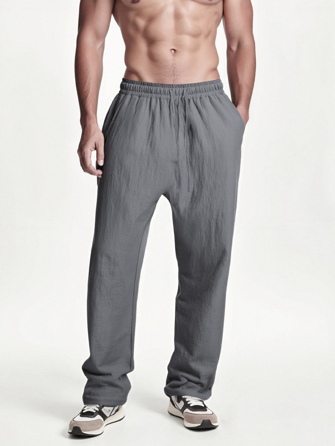 Men's elastic leisure pants with comfortable waistband Lisslune