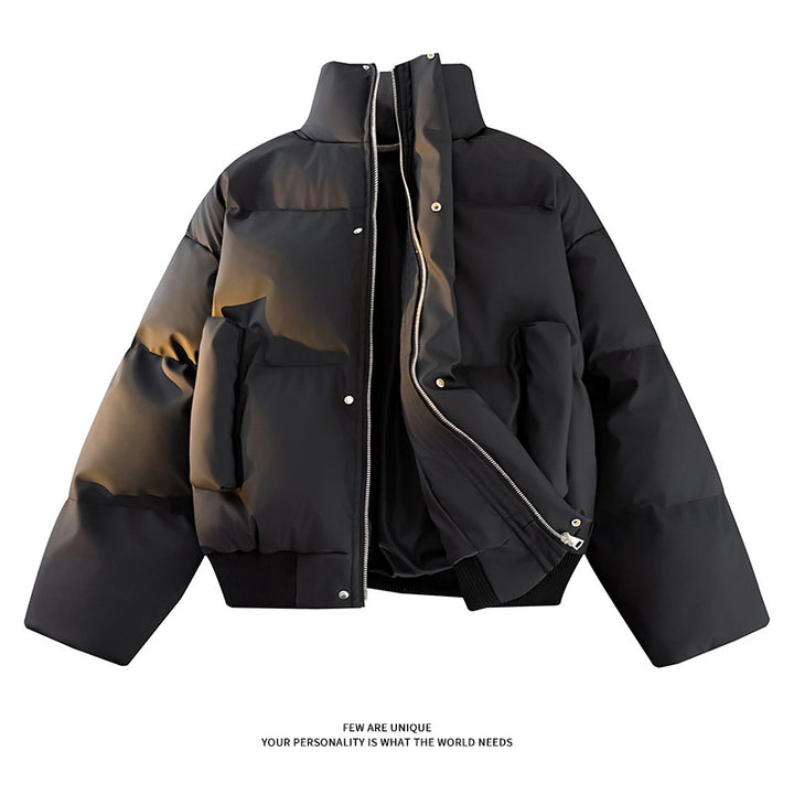 Men's Fashion Padded Jacket with High Collar and Practical Pockets Lisslune