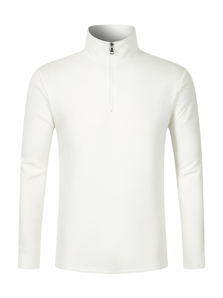 Men's functional pullover with short zipper and breathable material Lisslune