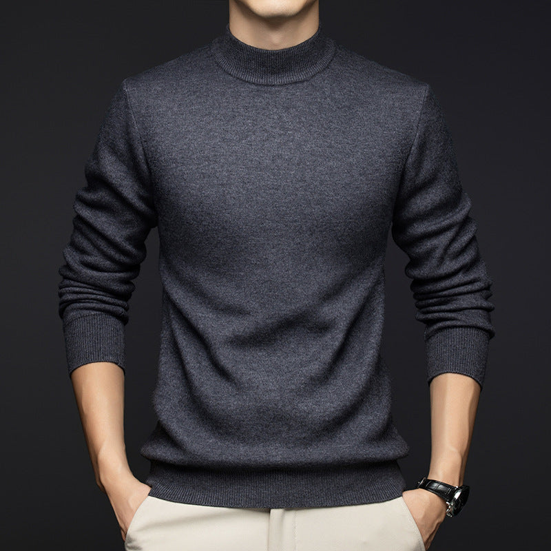 Men's fine turtleneck sweater made of high-quality cotton Lisslune