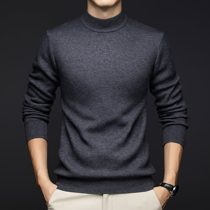 Men's fine turtleneck sweater made of high-quality cotton Lisslune
