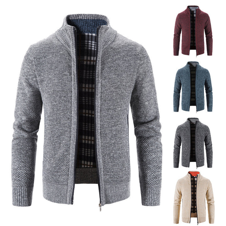 Men's cardigan with innovative heat-insulating inner lining Lisslune