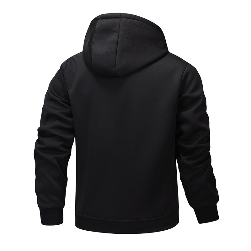 Men's luxurious hooded sweatshirt with fluffy lining Lisslune