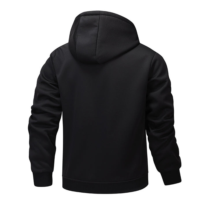 Men's luxurious hooded sweatshirt with fluffy lining Lisslune