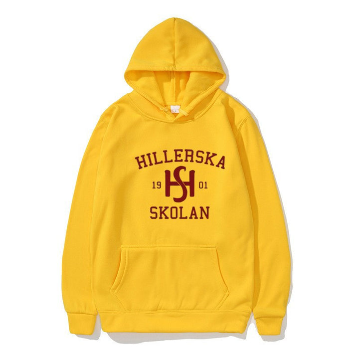 Women's hooded sweatshirt with classic school motif and cozy inner lining Lisslune