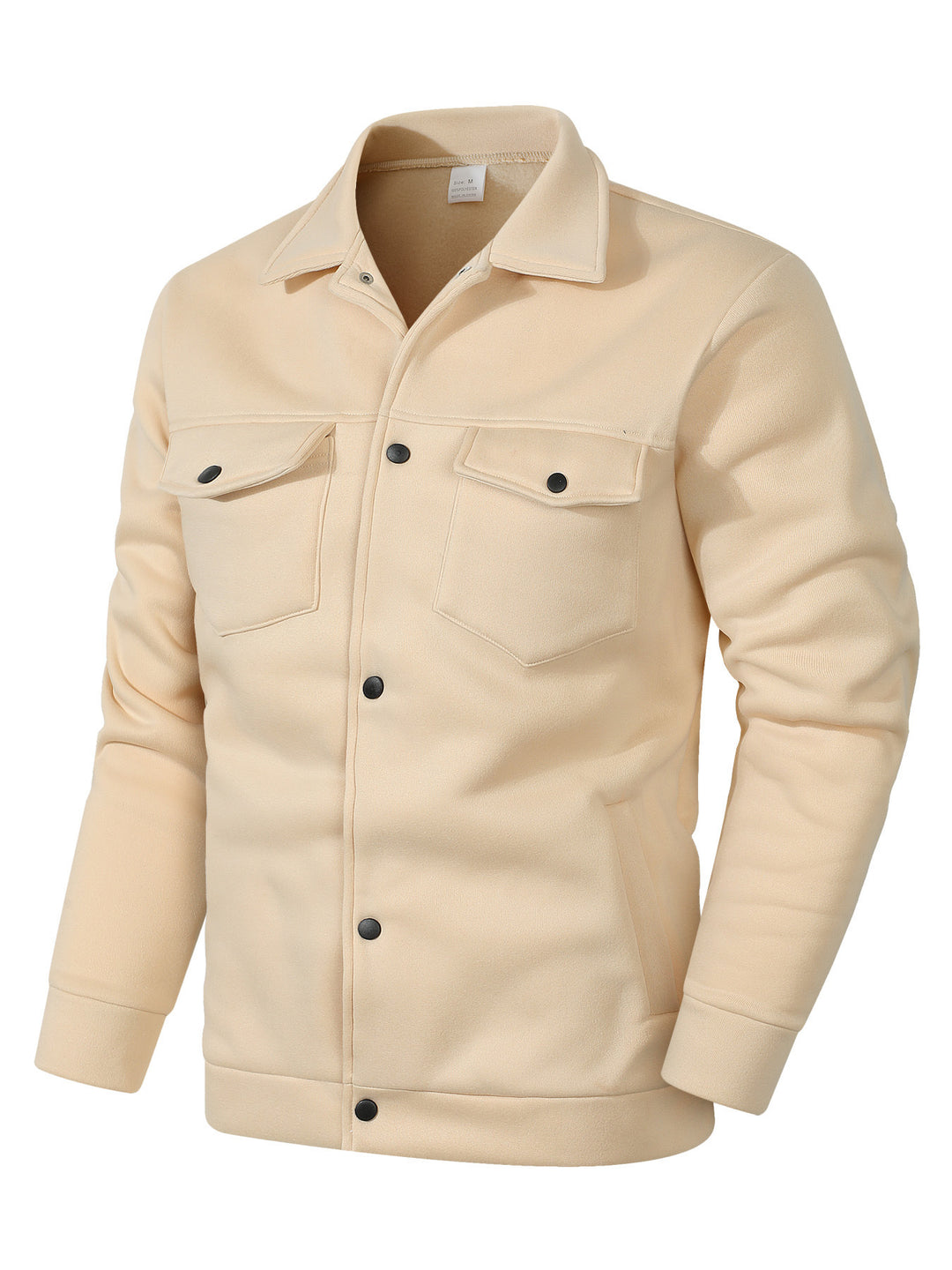 Men's fleece-lined utility jacket with practical pockets Lisslune