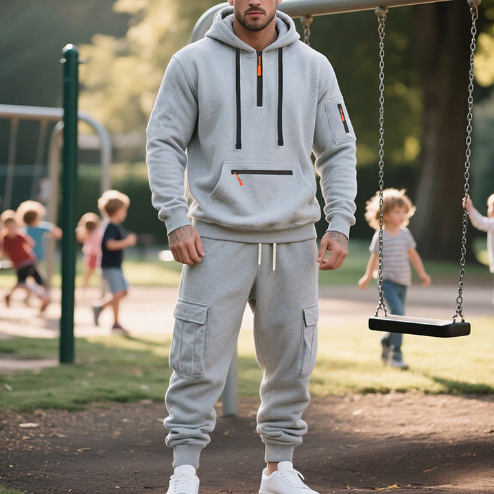Men's sporty hoodie and cargo pants set Lisslune