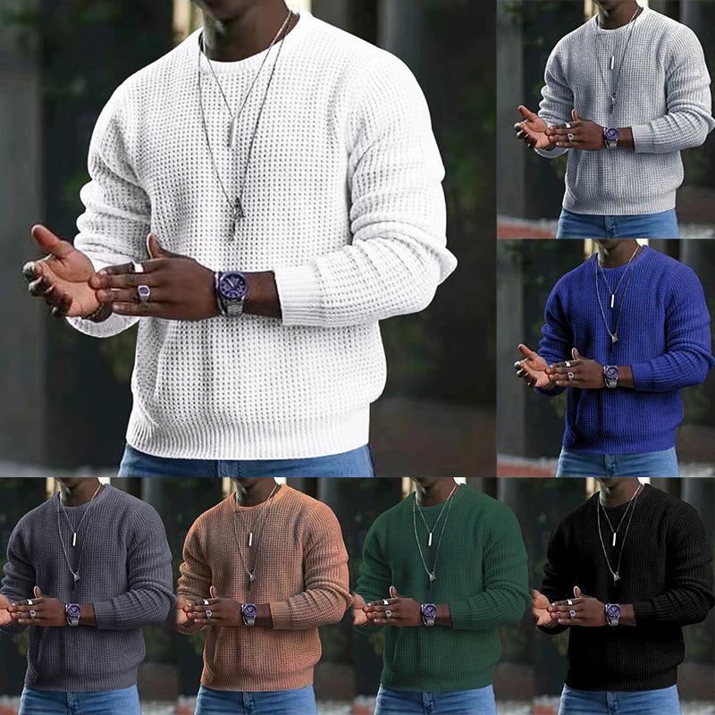 Men's structured knit sweater made of soft material Lisslune