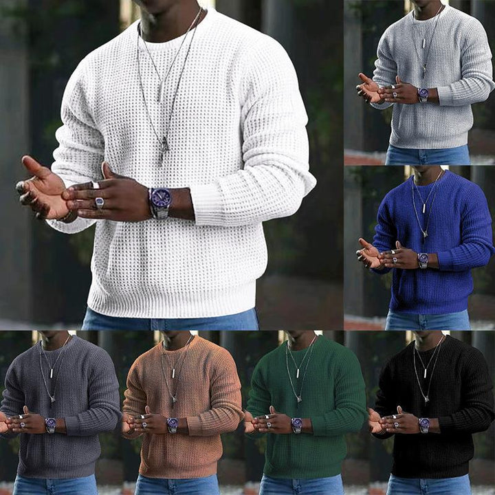 Men's structured knit sweater made of soft material Lisslune