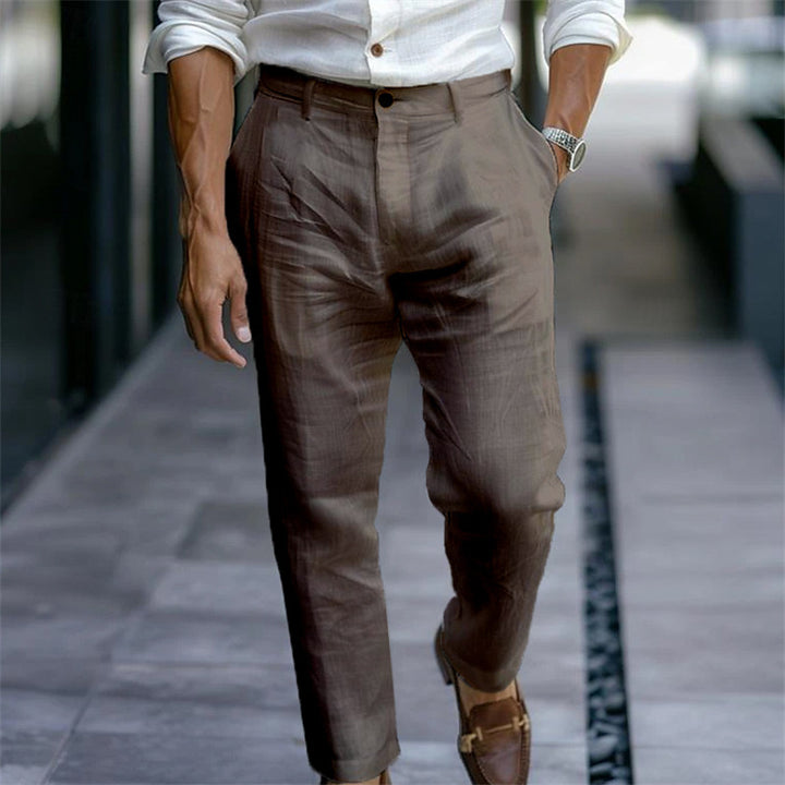 Men's Elegant Suit Pants with Tailored Fit and High-Quality Fabric Lisslune