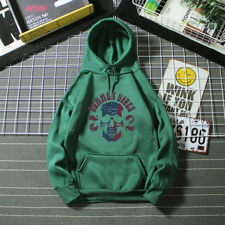 Women's hoodie with artistic skull design Lisslune