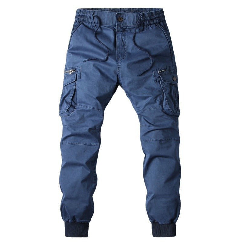 Men's Cargo Jogging Pants with Adjustable Waist and Practical Pockets Lisslune