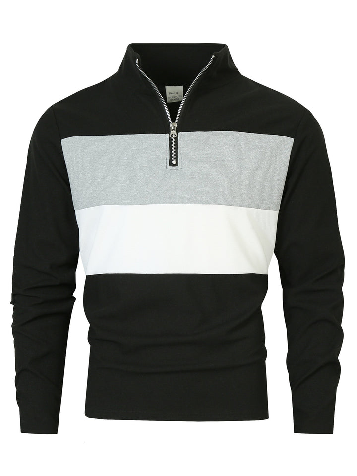Men's casual sweater with modern zipper Lisslune