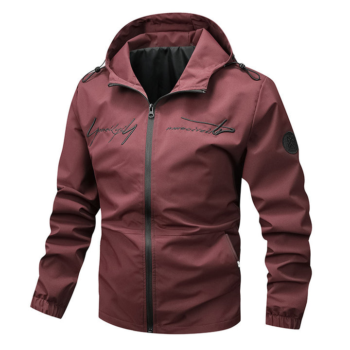 Men's waterproof lightweight jacket with innovative hood system Lisslune