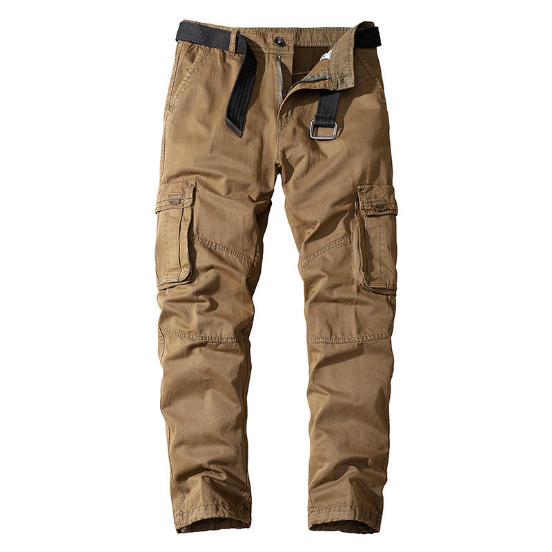 Men's multifunctional cargo pants with elastic waistband and practical side pockets Lisslune