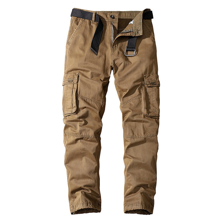 Men's multifunctional cargo pants with elastic waistband and practical side pockets Lisslune