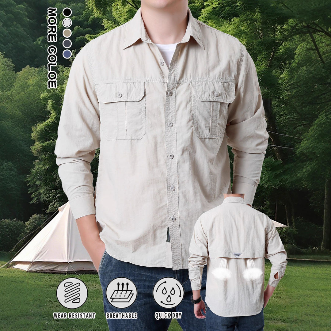 Men's ergonomic outdoor shirt with breathable properties and quick-drying material Lisslune