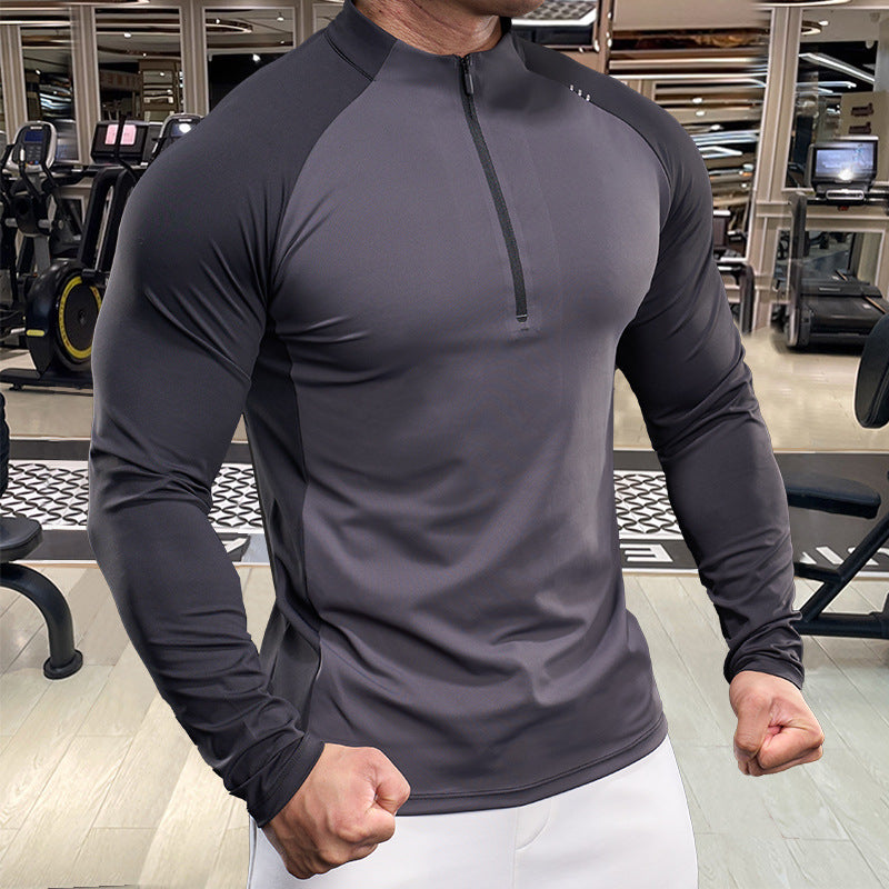 Men's functional shirt with half zip and breathable properties Lisslune