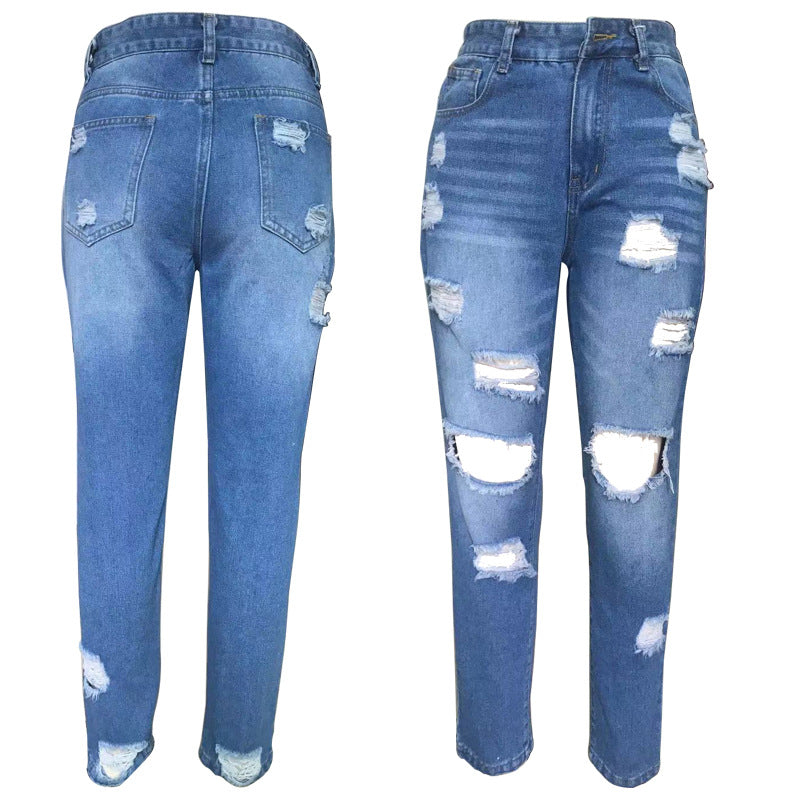 Ladies destroyed Boyfriend Jeans Lisslune