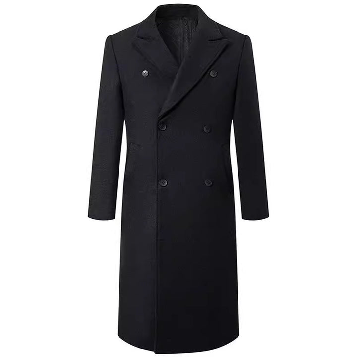 Men's elegant double-breasted coat with traditional collar Lisslune