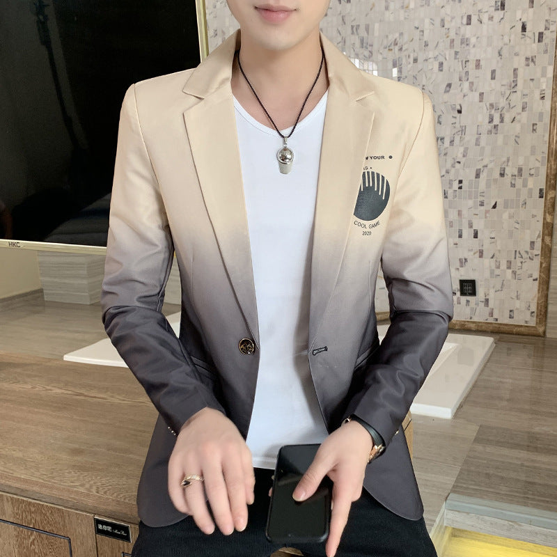 Men's Modern Gradient Blazer Lisslune