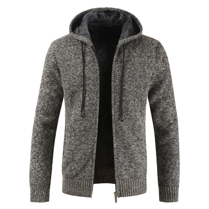 Men's Hoodie Jacket with Warming Fleece Lining Lisslune