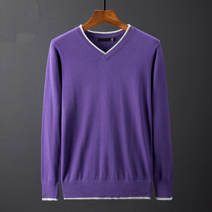 Men's V-Neck Sweater Lisslune
