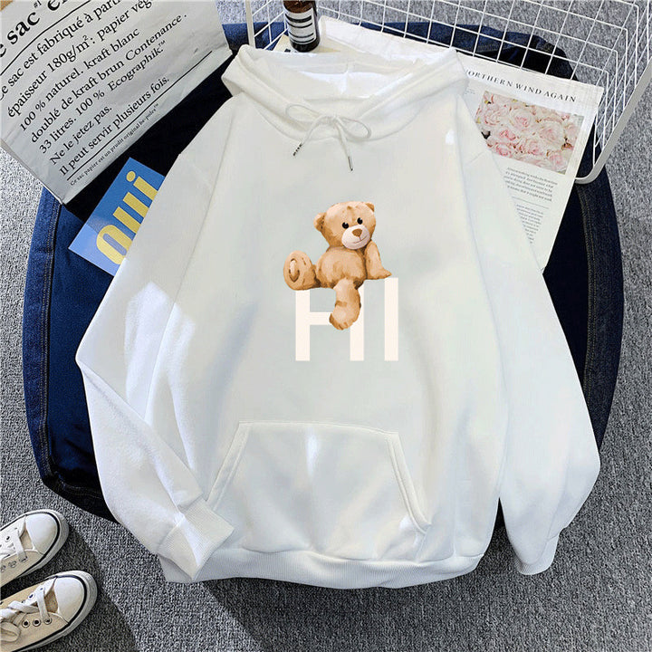 Women's hoodie with cute bear design Lisslune