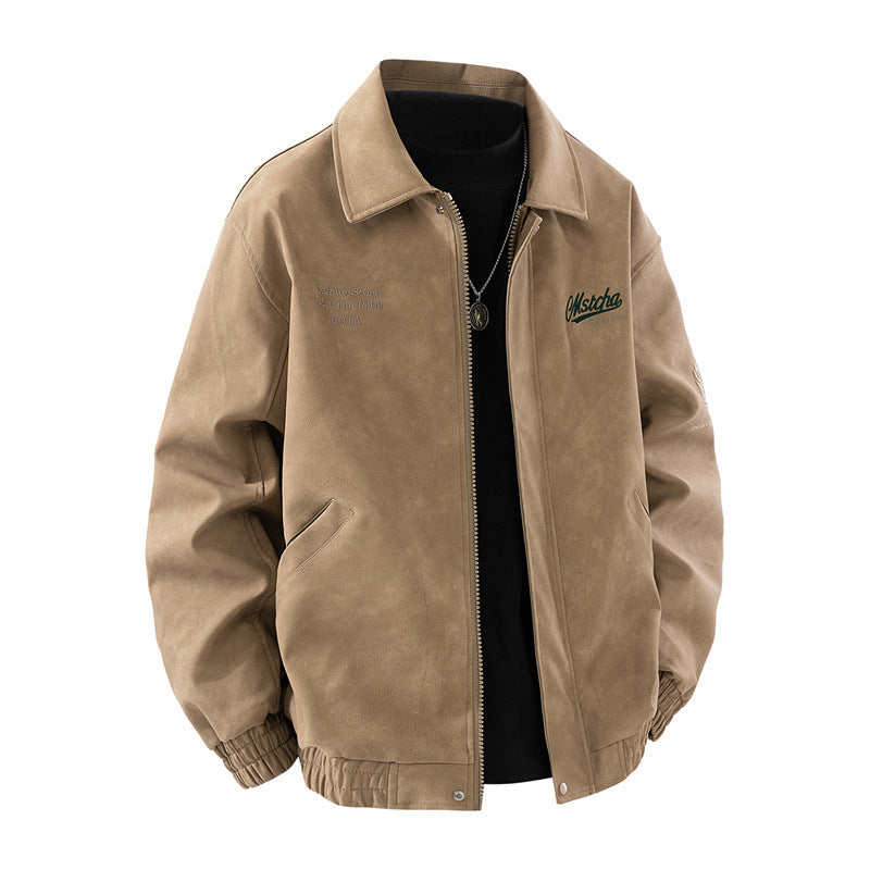 Men's casual leather jacket Lisslune