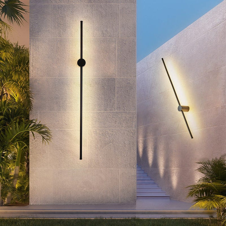 Lisslune | LED Outdoor Wall Light Fixture - Waterproof Luminous Line Design for Patios, Gardens & Walkways